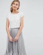 Coast Felicity Embroidery Ivory Top - White