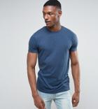 Brave Soul Tall Marl T-shirt - Green