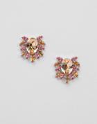 Krystal Swarovski Crystal Opulent Spike Earrings - Orange