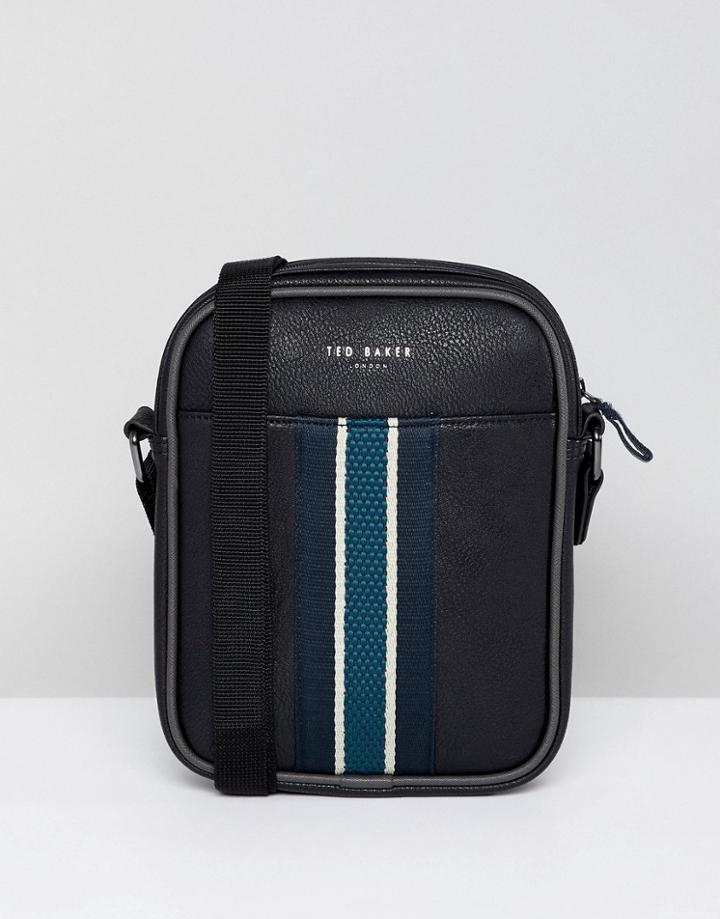 Ted Baker Boxet Webbing Flight Bag - Black