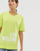 Love Moschino Classic Logo T-shirt - Yellow