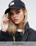 Herschel Exclusive Cap In Black With Signature Branding In Black - Black
