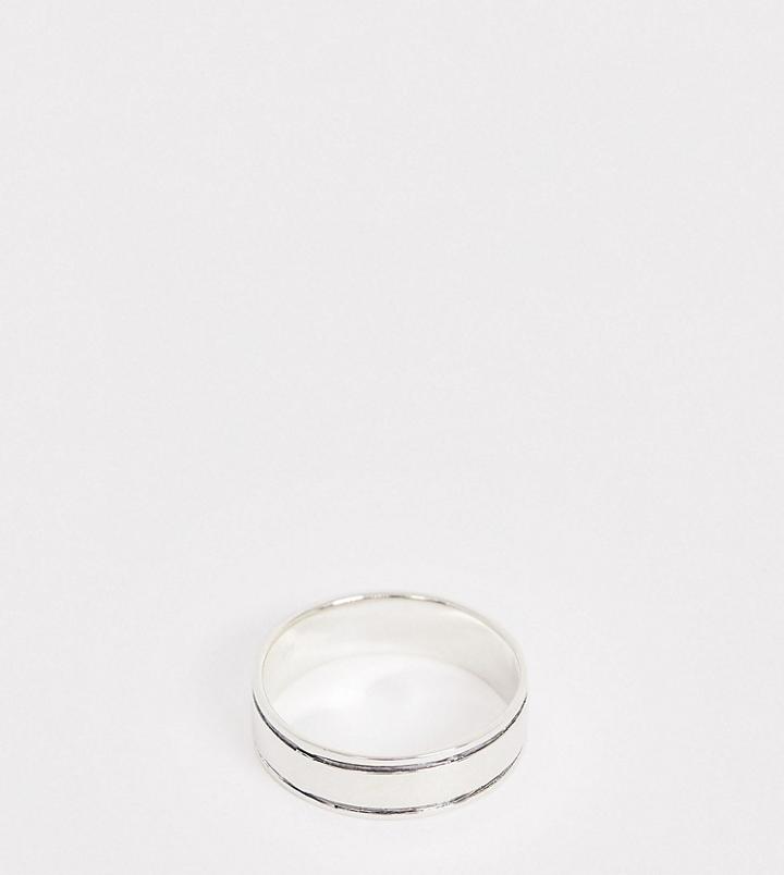 Designb Band Ring In Sterling Silver