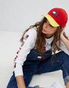 Tommy Jean 90s Capsule Color Block Cap - Red