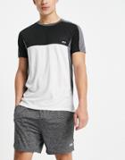 Asos 4505 Training T-shirt With Contrast Panels-black