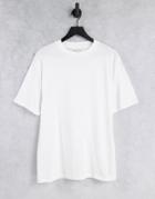 River Island Crew Neck T-shirt In White