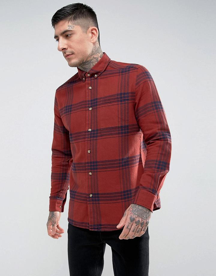 Hymn Check Shirt - Orange