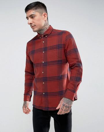Hymn Check Shirt - Orange