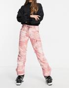 Roxy Nadia Printer Ski Pants In Pink