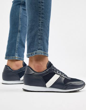 Kg By Kurt Geiger Stripe Sneakers - Navy