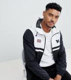 Good For Nothing Windbreaker Jacket In Black With Contrasting White Panel Exclusive To Asos - Black