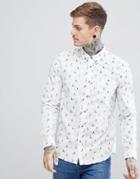 Hymn Beach Print Shirt - Beige