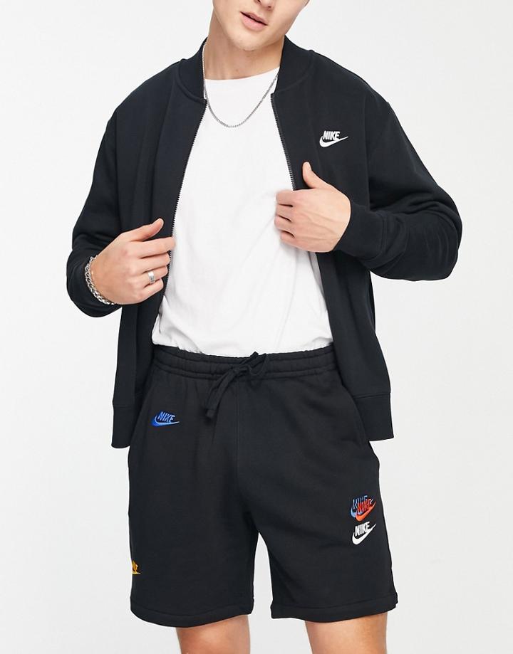 Nike Multi Futura Shorts In Black