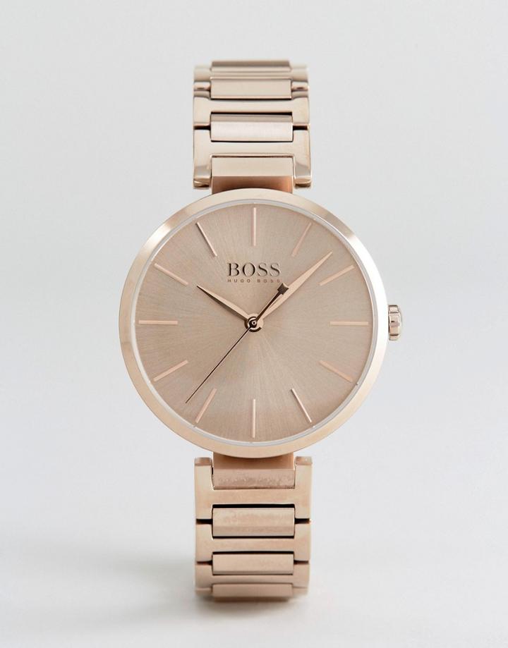 Boss By Hugo Boss 1502418 Bracelet Watch In Rose Gold - Gold