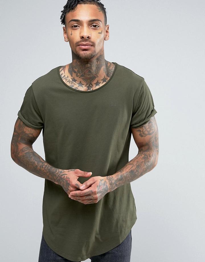G-star Longline Vontoni Crew Neck T-shirt - Green
