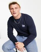 Lee Logo Long Sleeve T-shirt-navy