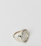 Chained & Able Old English Sovereign Ring In Sterling Silver - Silver
