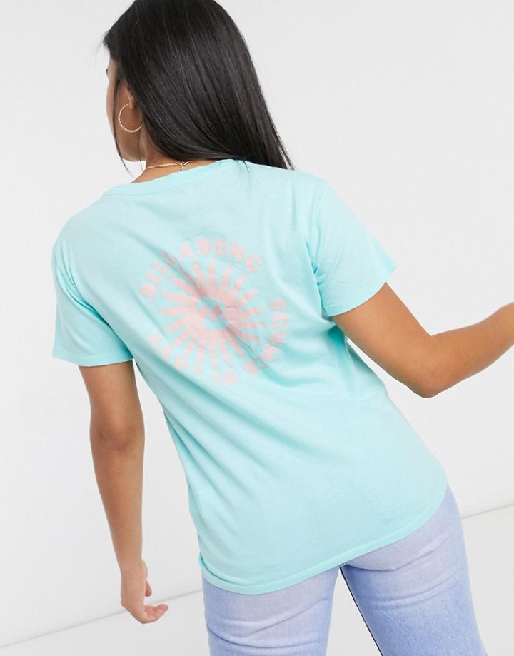 Billabong Summer Of Love T-shirt In Turquoise-blue
