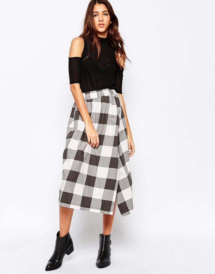 Cheap Monday Ball Skirt - Ice Cream Check