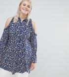 Koko Paisley Cold Shoulder Shirt - Multi