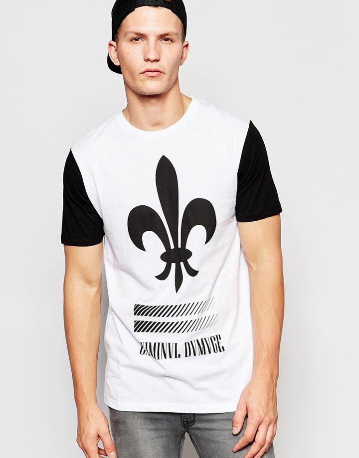 Criminal Damage Fleur Fade T-shirt - White