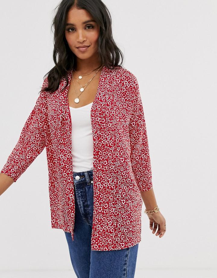 Vila Floral Soft Blazer-multi