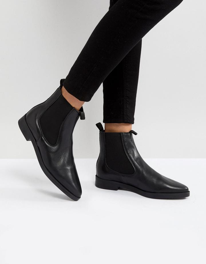 Mango Pull On Ankle Boot - Black