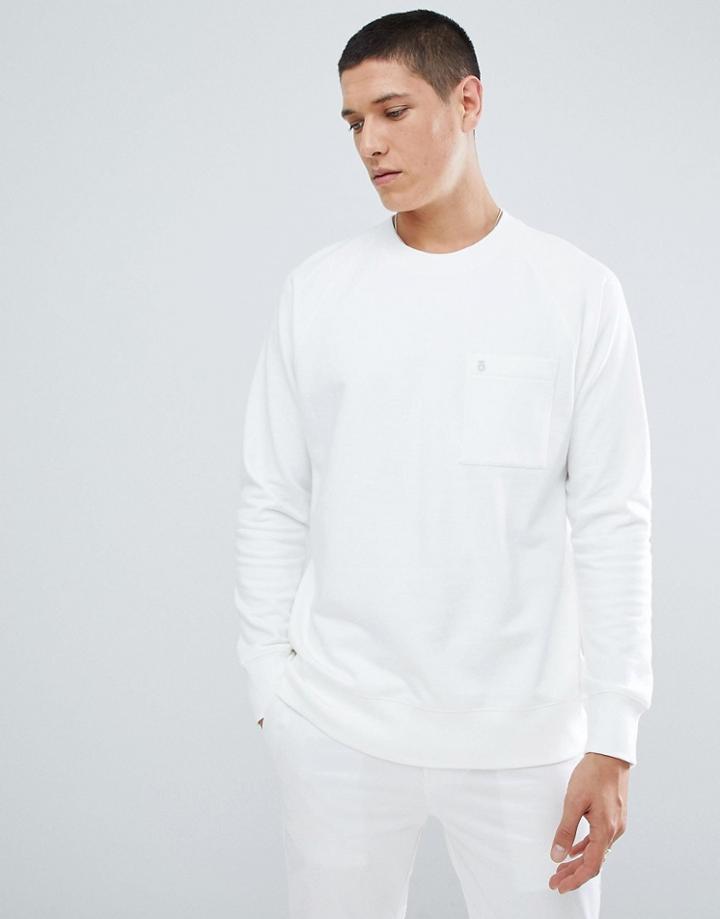 For Sweatshirt In White - White