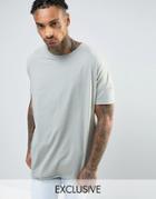 Mennace Oversized T-shirt In Gray - Gray