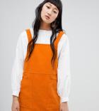 Weekday Cord Mini Dress-orange