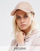New Era Blush Pink 9forty Leather Look Cap - Pink