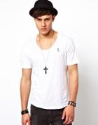 Religion Basic T-shirt With Scoop Neck - White
