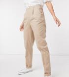 Asos Design Tall Hourglass Chino Pants In Stone-neutral