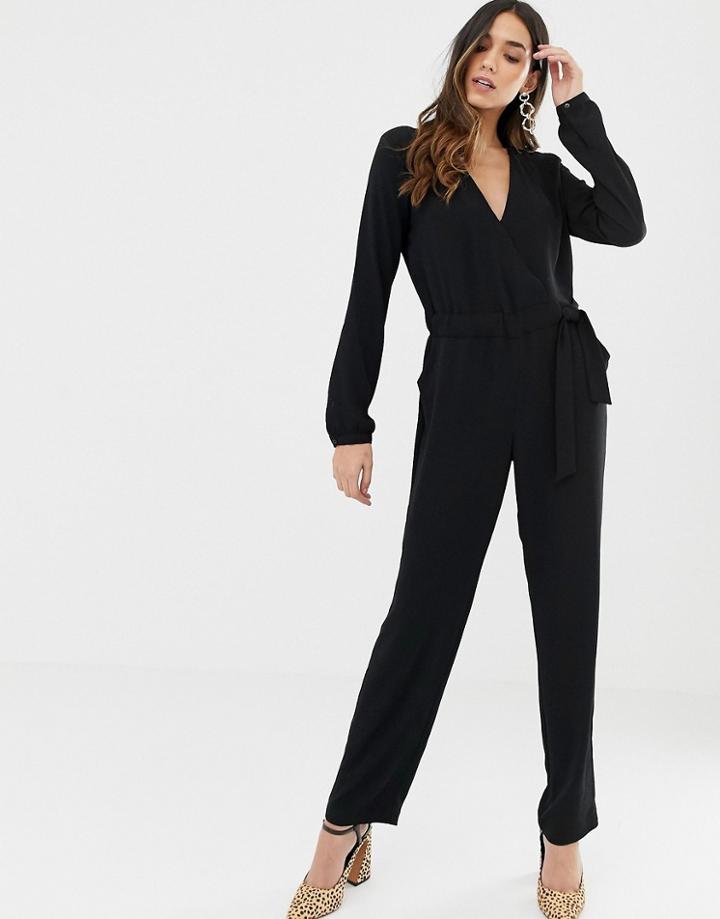 Vila Wrap Jumpsuit-black