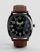 Brave Soul Brown Watch With Black Dial - Black