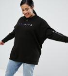 Asos Design X Glaad & Spirit Day Curve Sweatshirt - Black
