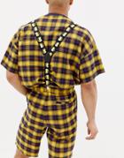 Boland Oktoberfest Beer Suspenders In Black And Yellow - Black