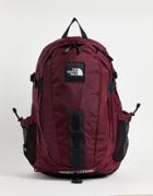 The North Face Hot Shot Backpack In Burgundy-red