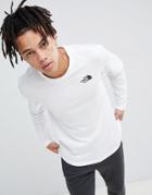 The North Face Long Sleeve Easy T-shirt In White - White