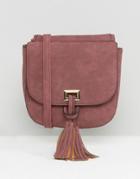 Yoki Tassel Detail Saddle Bag - Red