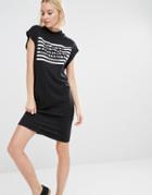 Cheap Monday Stripe Logo T-shirt Dress - Black