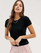 Hollister Waffle Crop T-shirt