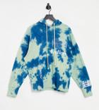 Collusion Unisex Hoodie With Print And Tie-dye-multi