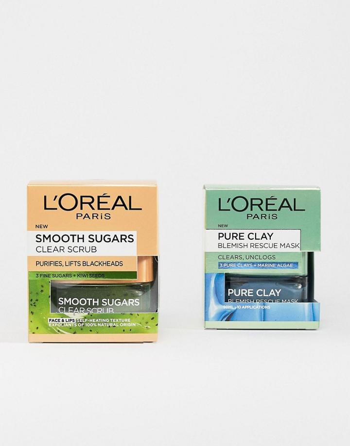 L'oreal Blackhead Rescue Skincare Kit - Clear