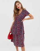Y.a.s Casia Layered Printed Midi Dress-multi