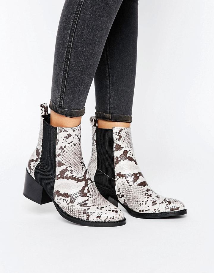 Vero Moda Snake Boot - Gray