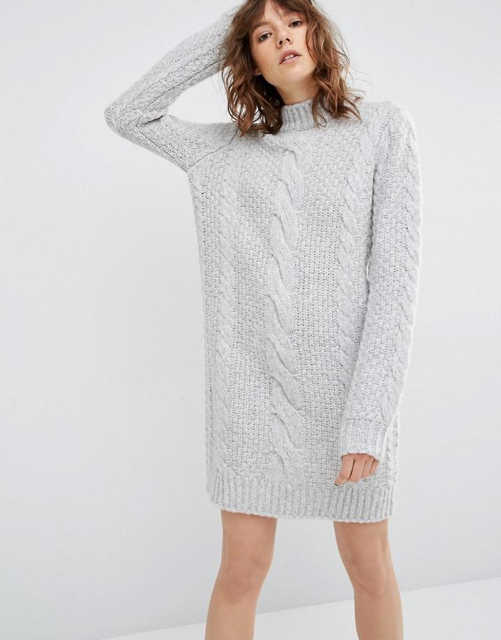 Gestuz Sanni Sweater Dress - Gray