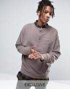 Puma Half Zip Sweat In Brown Exclusive To Asos 57531501 - Brown