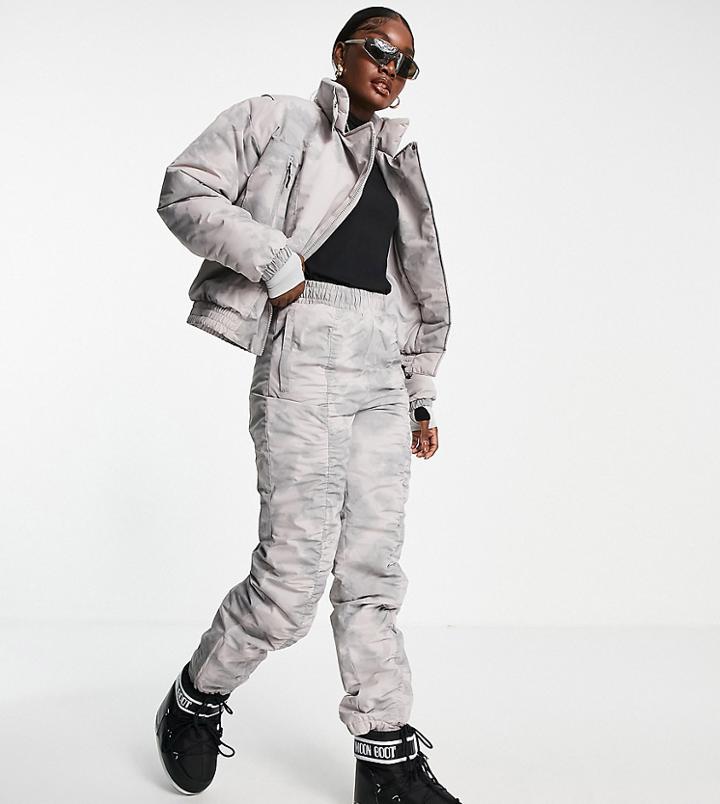 Asos 4505 Tall Ski Oversized Sweatpants In Washed Print-multi