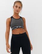 Only Play Crop Top - Black